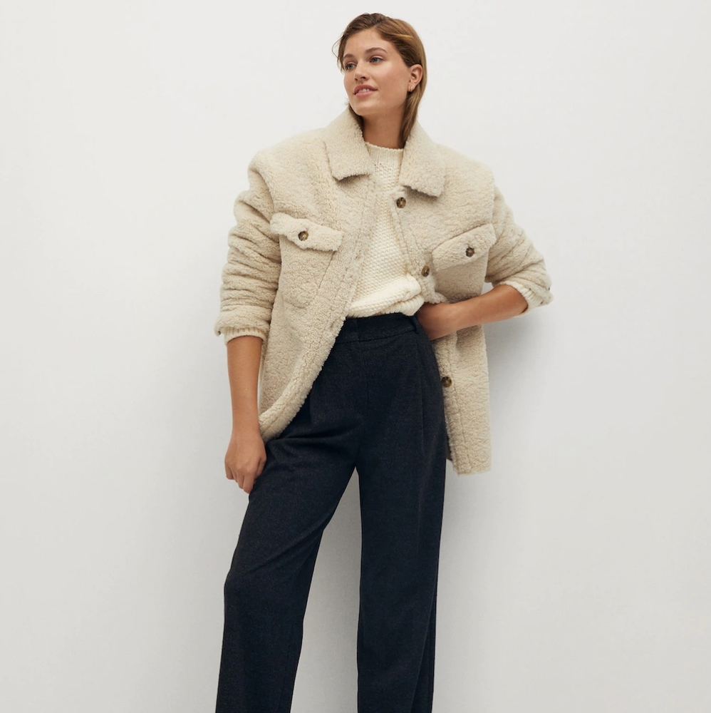 NWOT Creamy White Sherpa / Teddy Coat